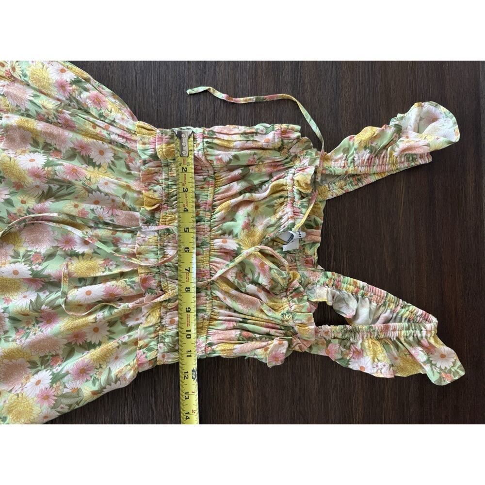 Yumi Kim Maxi Dress Floral Print Frill Sleeve Libby S - Picture 11 of 13